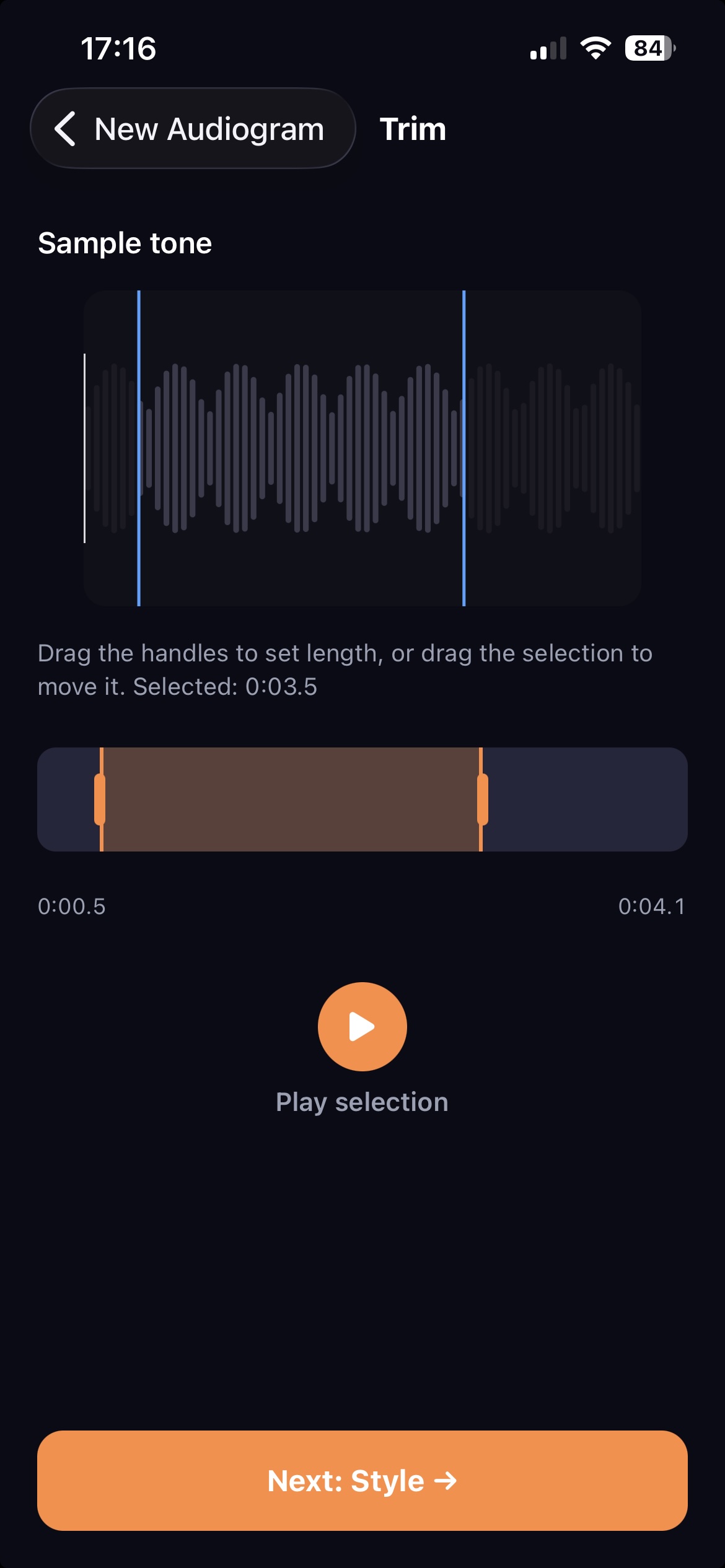Waveloop app screenshot 2