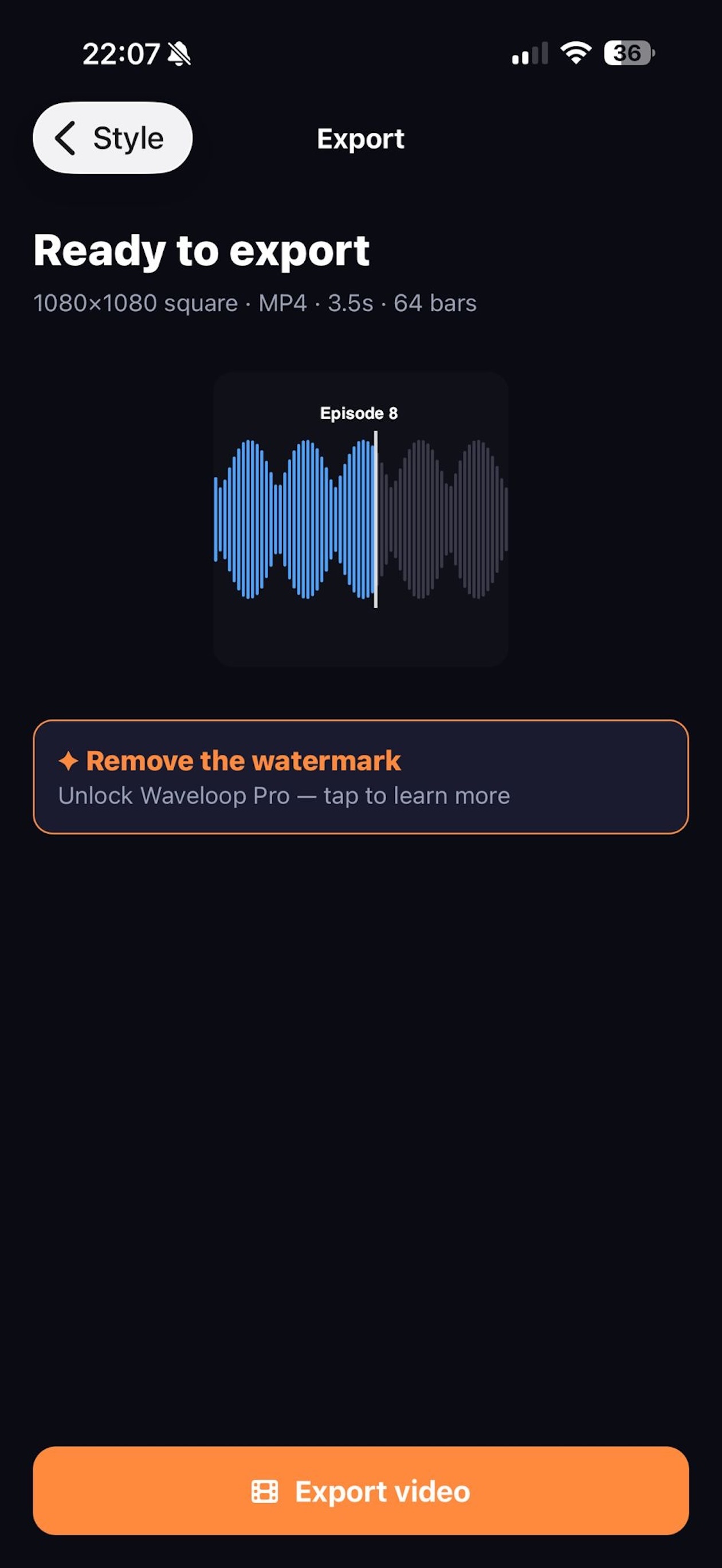 Waveloop app screenshot 4